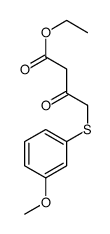 4-(3-甲氧基苯基硫代)-3-氧代丁酸乙酯结构式