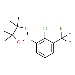 2-Chloro-3-(trifluoromethyl)phenylboronic acid pinacol ester structure
