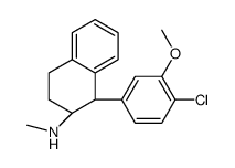 (1S,2S)-1-(4-chloro-3-methoxyphenyl)-N-methyl-1,2,3,4-tetrahydronaphthalen-2-amine Structure