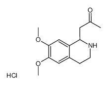 1-(6,7-Dimethoxy-1,2,3,4-tetrahydro-isoquinolin-1-yl)-propan-2-one; hydrochloride结构式