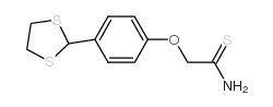 2-(4-(1,3-DITHIOLAN-2-YL)PHENOXY)ETHANETHIOAMIDE structure