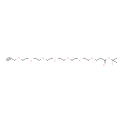 丙炔基-六聚乙二醇-丙酸叔丁酯结构式