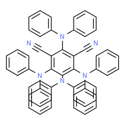 2,4,5,6-四(二苯基氨基)间苯二甲腈结构式