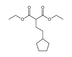 (2-cyclopentyl-ethyl)-malonic acid diethyl ester结构式