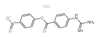 4-胍基苯甲酸4-硝基苯酯盐酸盐结构式