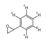 (R)-(+)-苯乙烯-d5氧化物-d5结构式