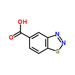 1,2,3-苯并噻二唑-5-羧酸结构式
