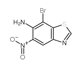 6-氨基-7-溴-5-硝基苯并噻唑结构式