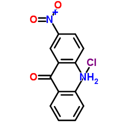 2-氨基-5-硝基-2'-氯二苯甲酮结构式