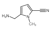 1H-Pyrrole-2-carbonitrile,5-(aminomethyl)-1-methyl-(9CI) structure