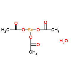 乙酸钪(III)水合物结构式