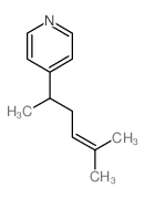 Pyridine,4-(1,4-dimethyl-3-penten-1-yl)- Structure