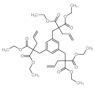 1,3,5-Benzenetripropanoicacid, a1,a3,a5-tris(ethoxycarbonyl)-a1,a3,a5-tri-2-propen-1-yl-, 1,3,5-triethyl ester Structure