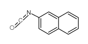 2-萘基异氰酸酯结构式