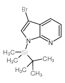 1H-Pyrrolo[2,3-b]pyridine, 3-bromo-1-[(1,1-dimethylethyl)dimethylsilyl]- Structure