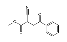 2-cyano-4-oxo-4-phenyl-butyric acid methyl ester结构式
