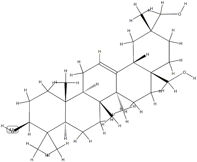 Olean-12-ene-3β,28,29-triol Structure
