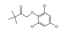 3,3-dimethyl-1-(2,4,6-trichlorophenoxy)butan-2-one结构式