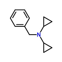 N-苄基-N-环丙基环丙胺结构式