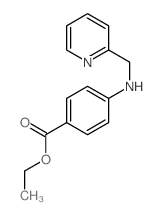 Benzoicacid, 4-[(2-pyridinylmethyl)amino]-, ethyl ester Structure