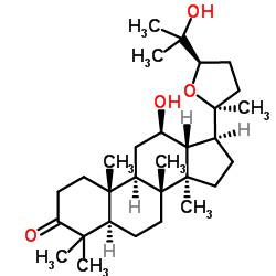 20S,24R-环氧基-达马树脂-12,25-二醇-3-酮结构式