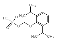 [2,6-di(propan-2-yl)phenoxy]methyl dihydrogen phosphate Structure
