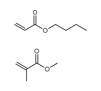 2-甲基丙烯酸甲酯与丙烯酸丁酯的共聚物结构式