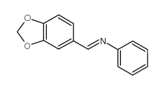 3,4-亚甲二氧基苄烯苯胺结构式