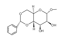 methyl-4,6-O-benzylidene-α-D-mannopyranoside Structure