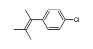 2-p-Chlorphenyl-3-methyl-2-buten结构式