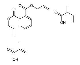1,2-苯二甲酸二烯丙酯与丙烯酸乙酯和甲基丙烯酸的聚合物结构式