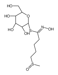 [(2S,4S,5S)-3,4,5-trihydroxy-6-(hydroxymethyl)oxan-2-yl] (1Z)-N-hydroxy-5-methylsulfinylpentanimidothioate Structure