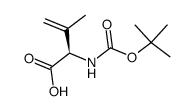 3-Butenoicacid,2-[[(1,1-dimethylethoxy)carbonyl]amino]-3-methyl-,(2R)-(9CI) Structure