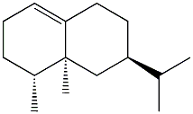 (1R)-1,2,3,5,6,7,8,8a-Octahydro-1α,8aα-dimethyl-7β-(1-methylethyl)naphthalene结构式