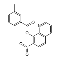 m-Toluic acid 7-nitro-8-quinolyl ester结构式