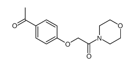 4’-morpholinocarbonylmethoxy-acetophenon Structure