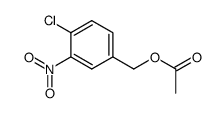 4-chloro-3-nitrobenzyl acetate Structure