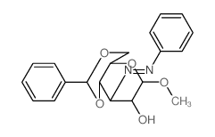 a-D-Glucopyranoside, methyl3-deoxy-3-(phenylazo)-4,6-O-(phenylmethylene)- (9CI) structure