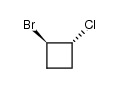 trans-1-Brom-2-chlorcyclobutan Structure