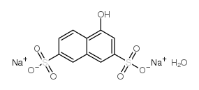 1-萘酚-3,6-二磺酸钠结构式