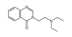 3-(2-(diethylamino)ethyl)quinazolin-4(3H)-one结构式