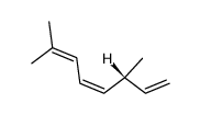 (3R,4Z)-3,7-Dimethyl-1,4,6-octatriene结构式