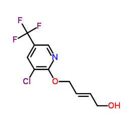 4-[3-氯-5-(三氟甲基)吡啶-2-基氧基]丁-2-烯-1-醇结构式