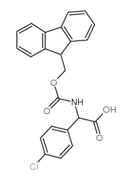 (4-氯-苯基)-[(9h-芴-9-甲氧基羰基氨基)]-乙酸结构式