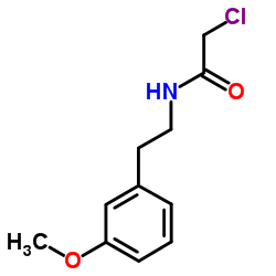 2-氯-n-[2-(3-甲氧基苯基)乙基]乙酰胺结构式