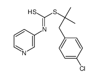 (4-Chlorophenyl)methyl 1-methylethyl-3-pyridinylcarbonimidodithioate结构式