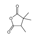 3,3,4-trimethyloxolane-2,5-dione Structure