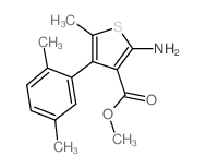 Methyl 2-amino-4-(2,5-dimethylphenyl)-5-methylthiophene-3-carboxylate Structure