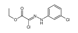 ethyl 2-chloro-2-[(3-chlorophenyl)hydrazinylidene]acetate结构式