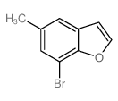 7-溴-5-甲基苯并呋喃结构式